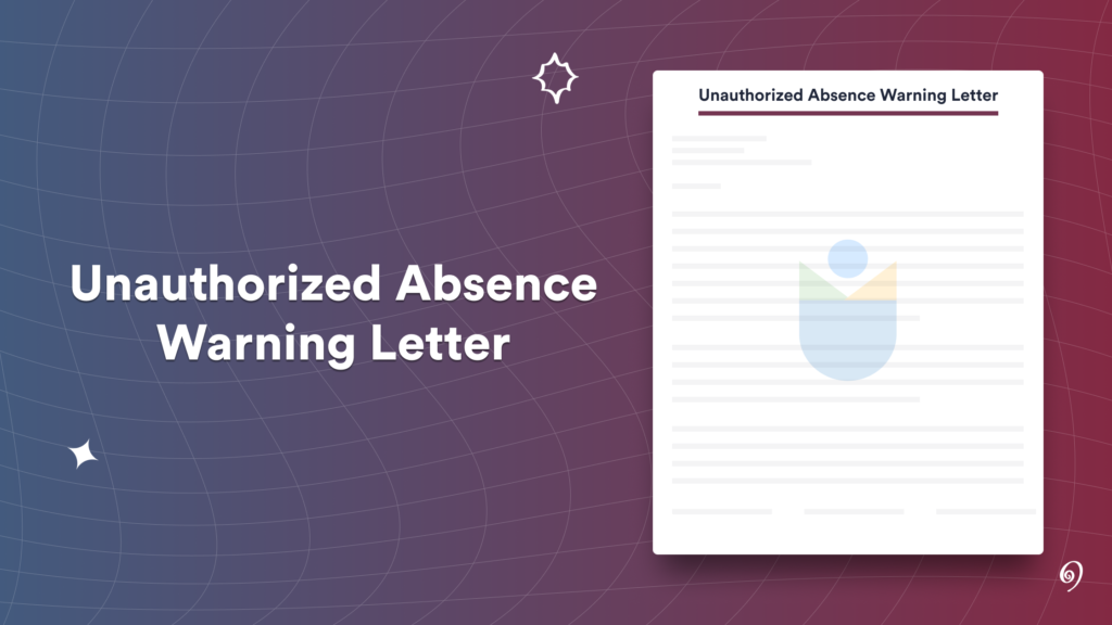 Unauthorized Absence Warning Letter Format Meaning Template