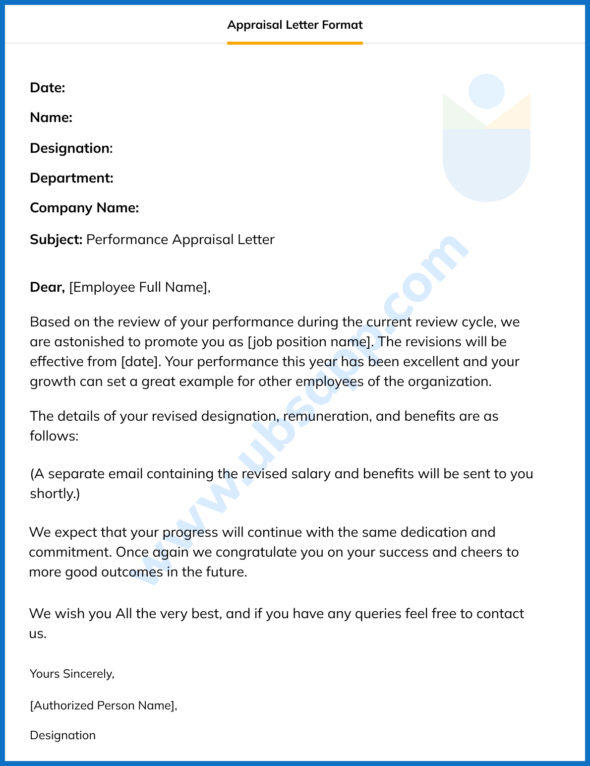 Appraisal Letter - Meaning, Writing Tips, Format, and Example