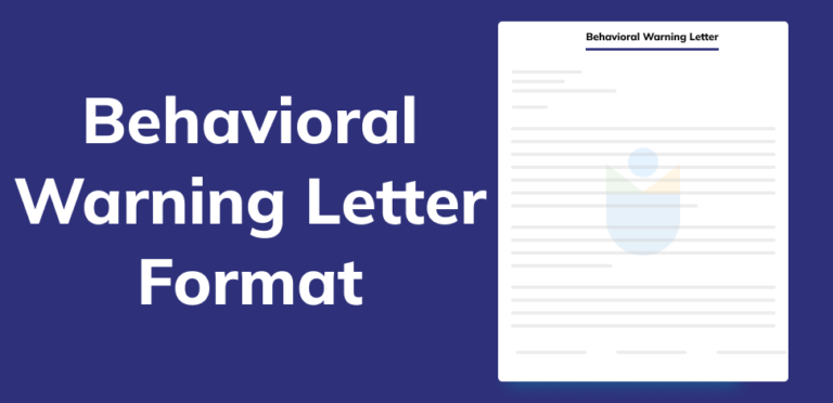 Behavioral Warning Letter - Format, Definition, and Example