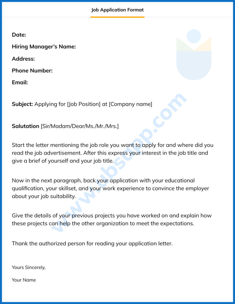 job application letter is formal or informal