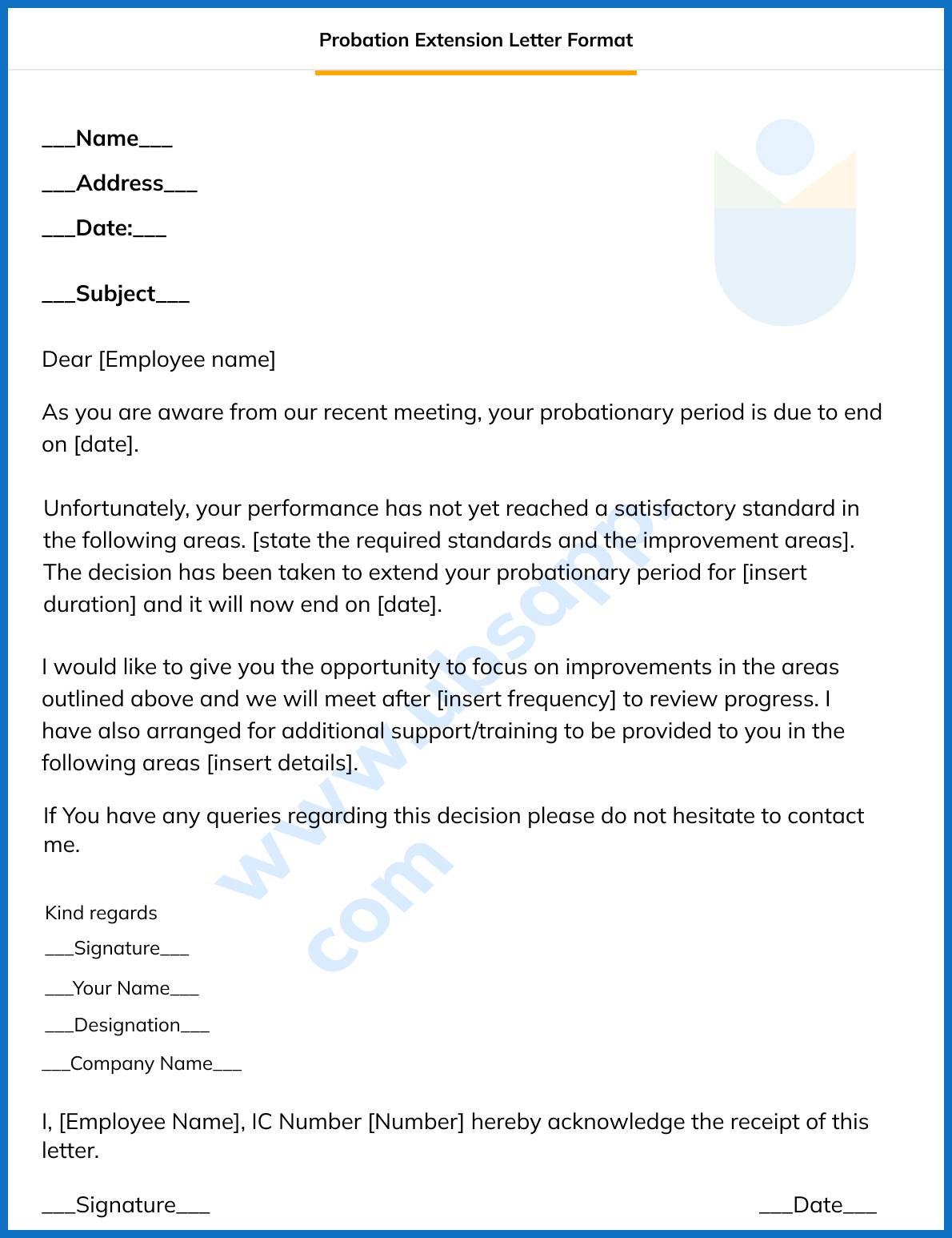 employee-probation-extension-letter