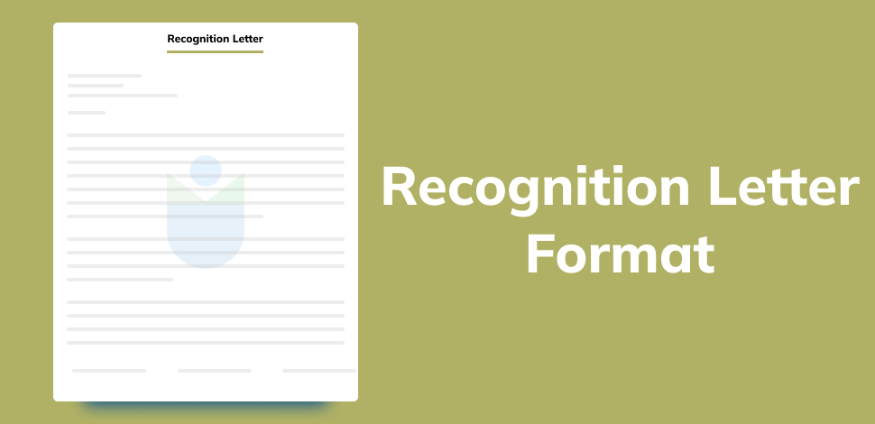 Recognition Letter Format