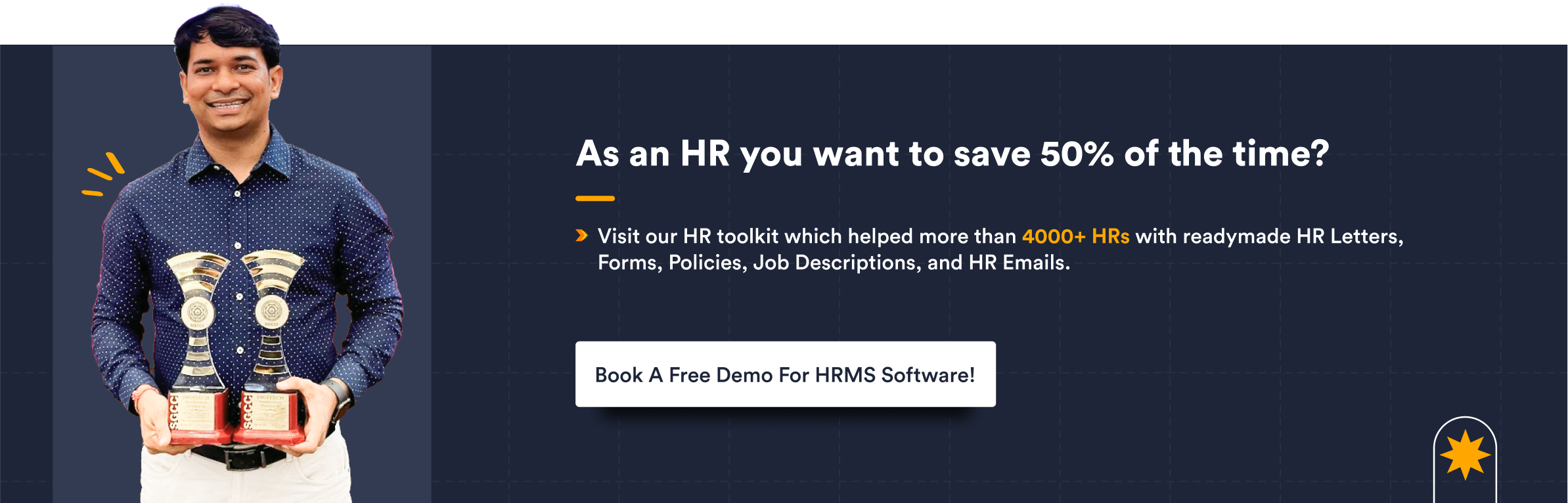 As an HR you want to save 50 of time