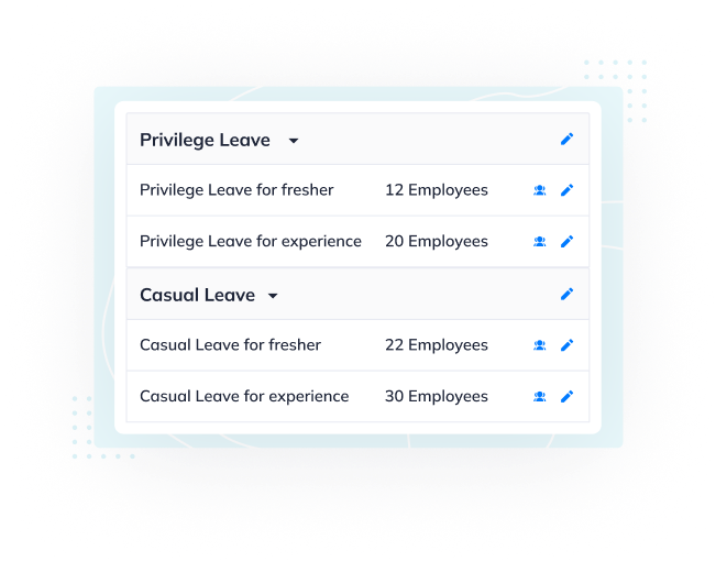 Add/Remove Leave Types & Policies