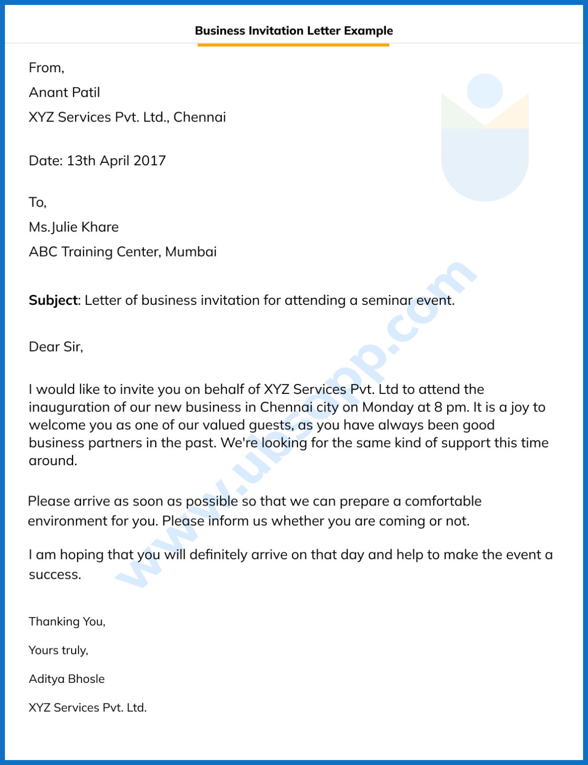 invitation letter for business trip to china