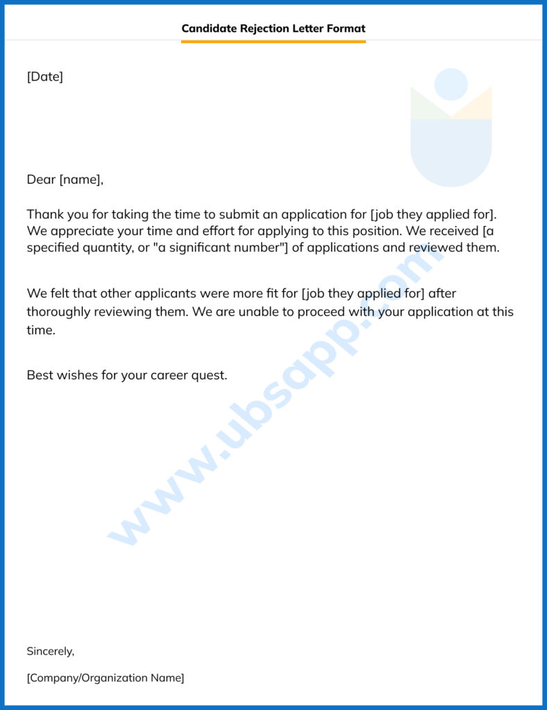 Candidate Rejection Letter - Format, Know The What, When, Why And How