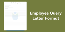 Employee Query Letter - Format, Meaning, Tips, and Examples