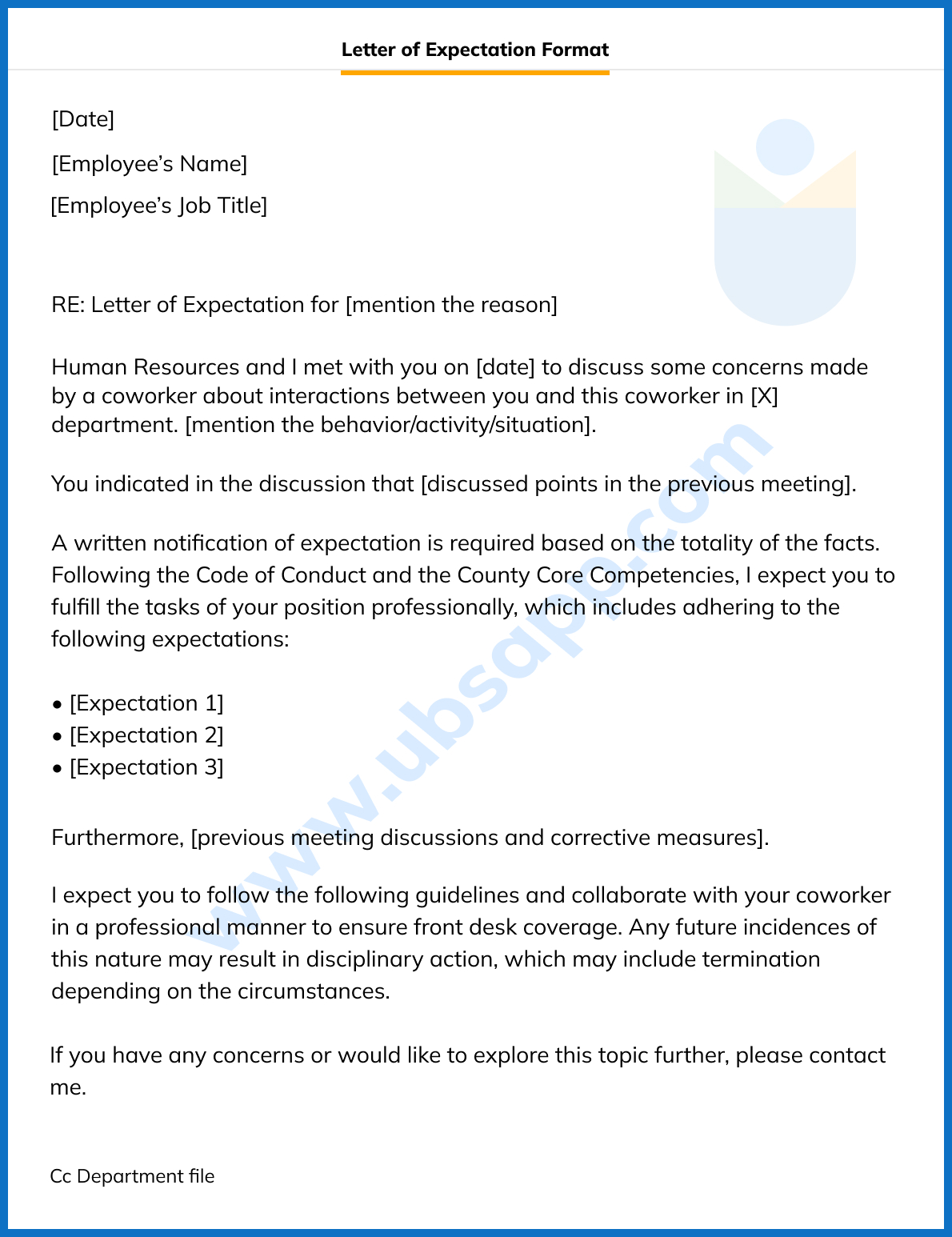 letter-of-expectation-for-employee