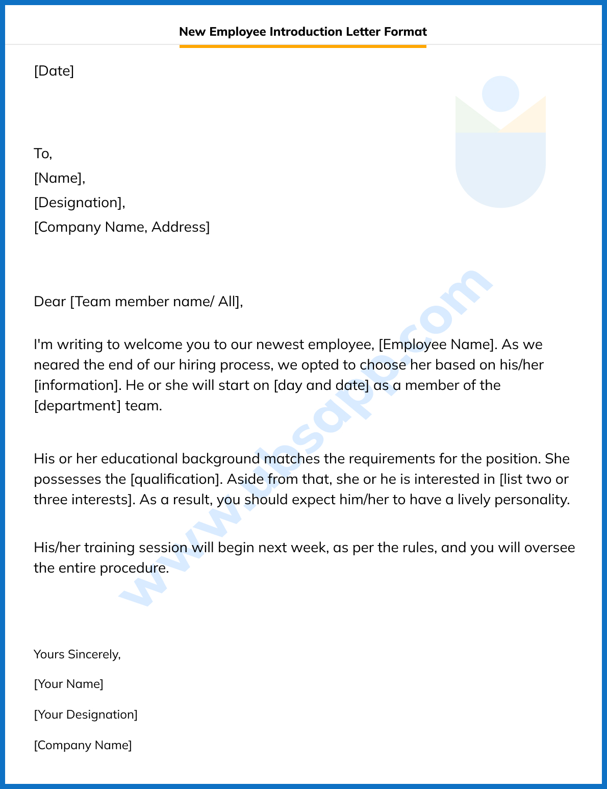 50 Introduction Letter To Employees DeklynDarah