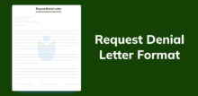 Request Denial Letter - Format, Meaning, Need, , Examples, and More