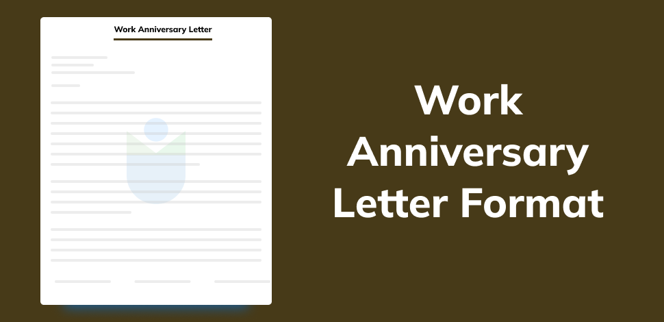 Work Anniversary Letter Format