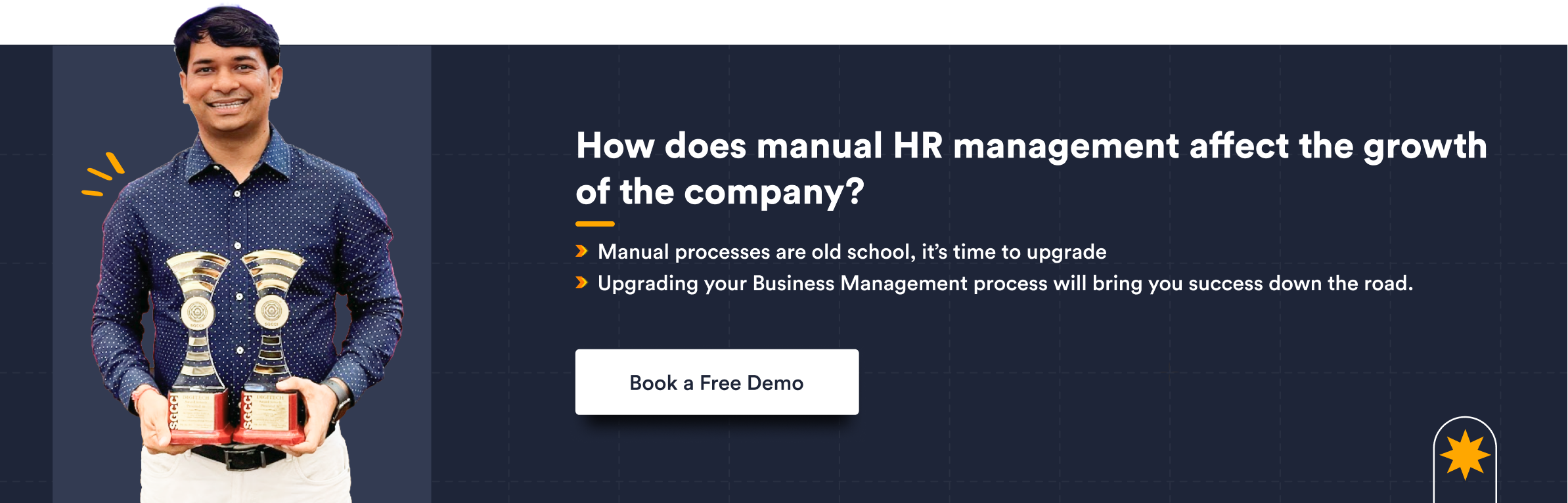 How does manual HR management affect the growth of the company