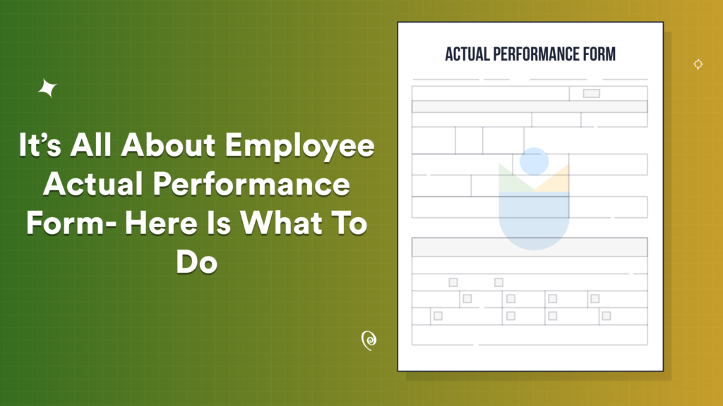 Employee Actual Performance Form Here Is What To Do UBS